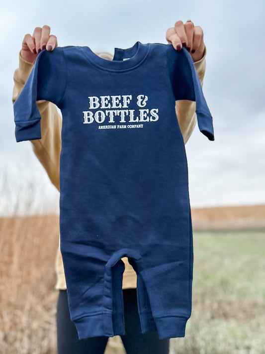 Beef & Bottles Fleece One Piece