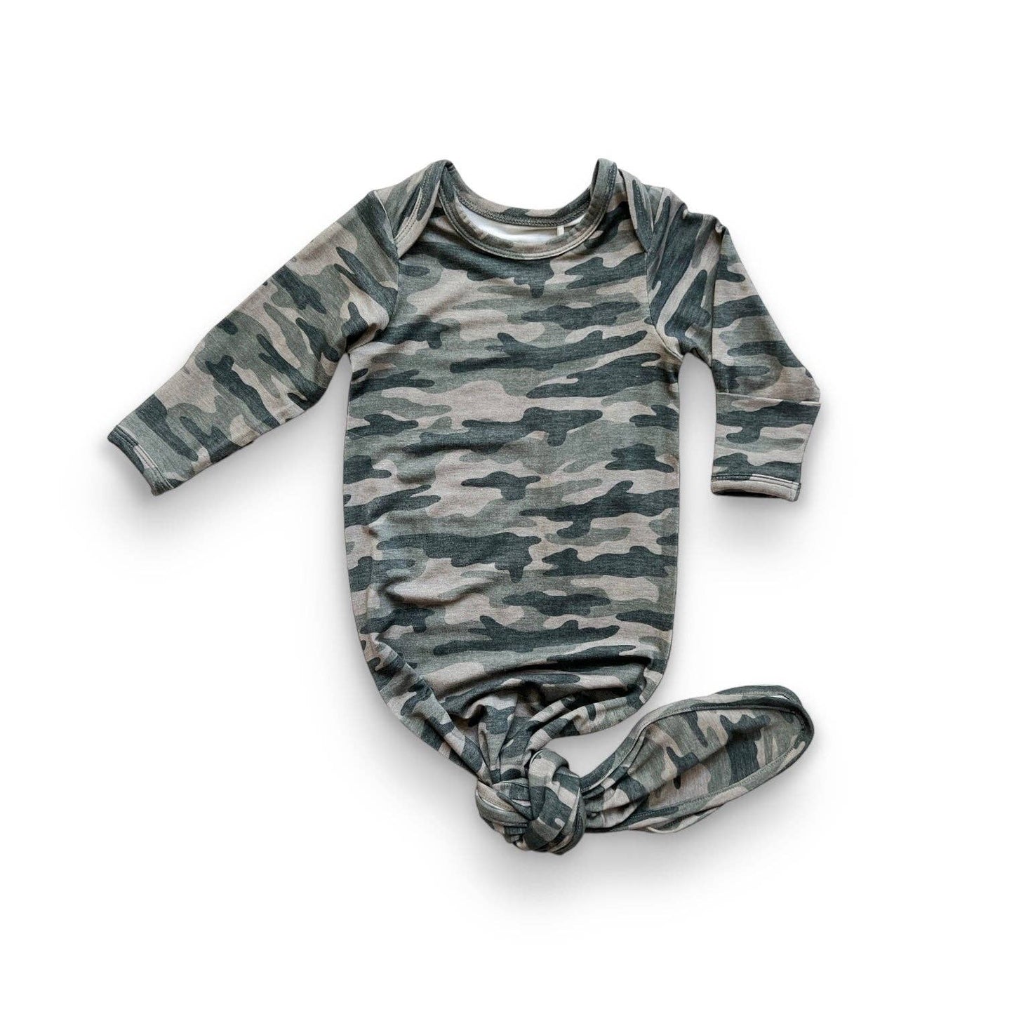 CAMO BAMBOO KNOTTED GOWN