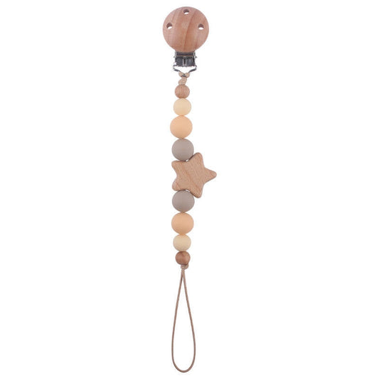 Star Pacifier Clip (Neutral)